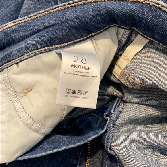 NWOT MOTHER The Swooner roller fray jeans - Picture 8 of 14